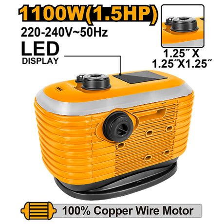 Ingco 1100W (1.5HP) Water Pump WAPM11001 - Winland Depot