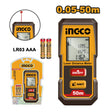 INGCO HLDD0508 laser distance detector, 0.05–50m measuring range