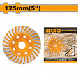 INGCO 125mm (5”) Diamond Cup Grinding Wheel Disc – Single (CGW011251)