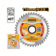 INGCO TCT Wood Saw Cutting Disc Blade 110mm 40T Arbor 20mm (TSB111015)