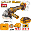 Ingco by Winland P20S 20V cordless brushless angle grinder