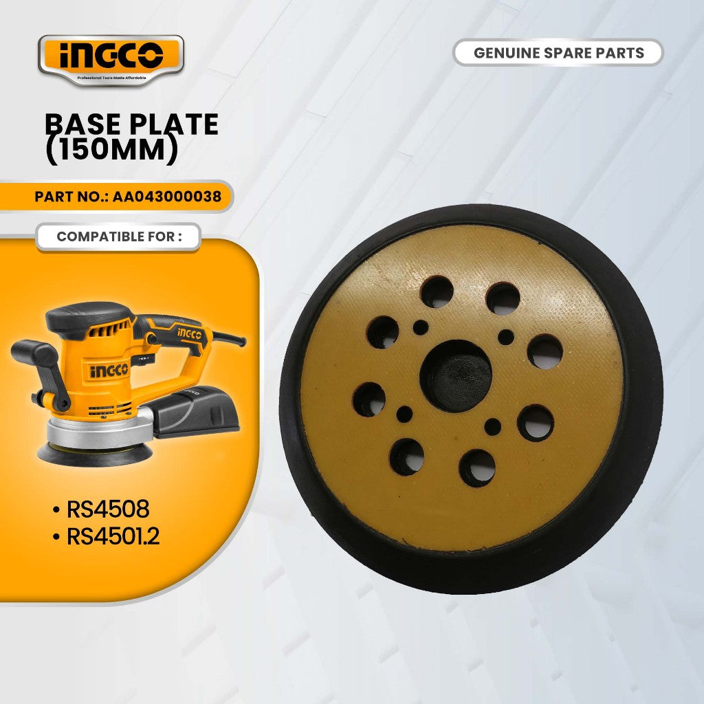 INGCO AA043000038 Base Plate(150MM) for RS4508 Rotary Sander 450W ING-SP