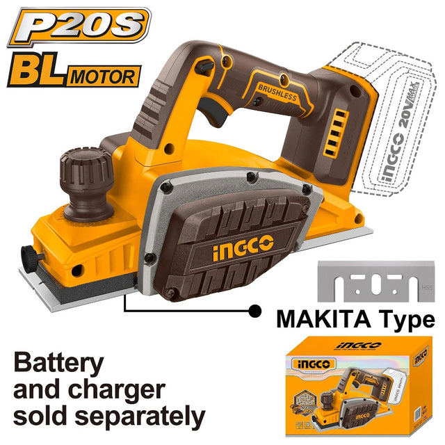 Ingco by Winland P20S 20V cordless brushless planer