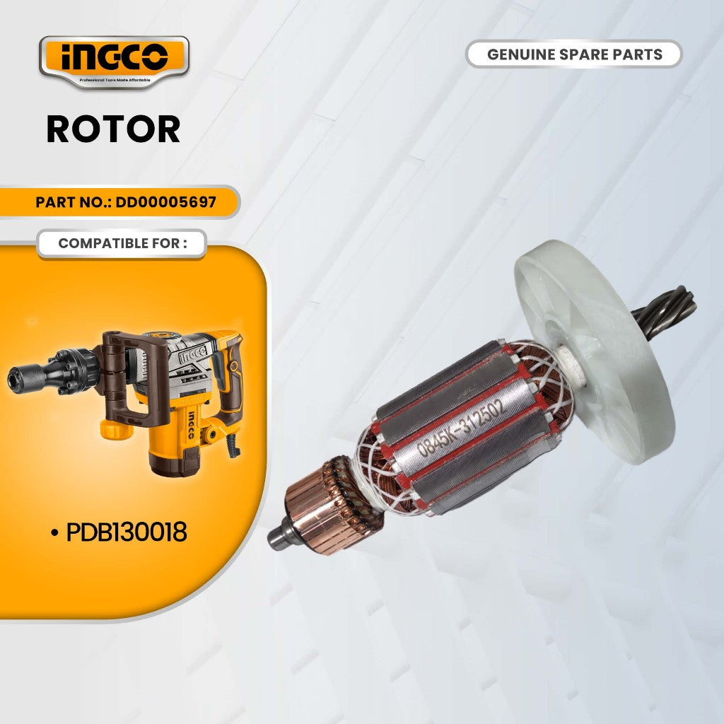 INGCO DD00005697 Rotor for PDB130018 Demolition Breaker 1300W ING-SP