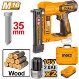 Ingco  P20S/20V Lithium-Ion Cordless Brad Nailer (35mm/F15~F35) CBNLI2038 ING-CT