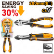 INGCO 8” (200mm) CR-V Heavy Duty Diagonal Cutting Pliers (HHHDCP28200)