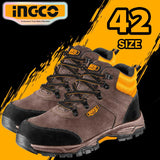 Ingco by Winland Safety Boots, SB Class, Leather and EVA/Rubber Sole, Oil Resistant SSH11SB ING-HT