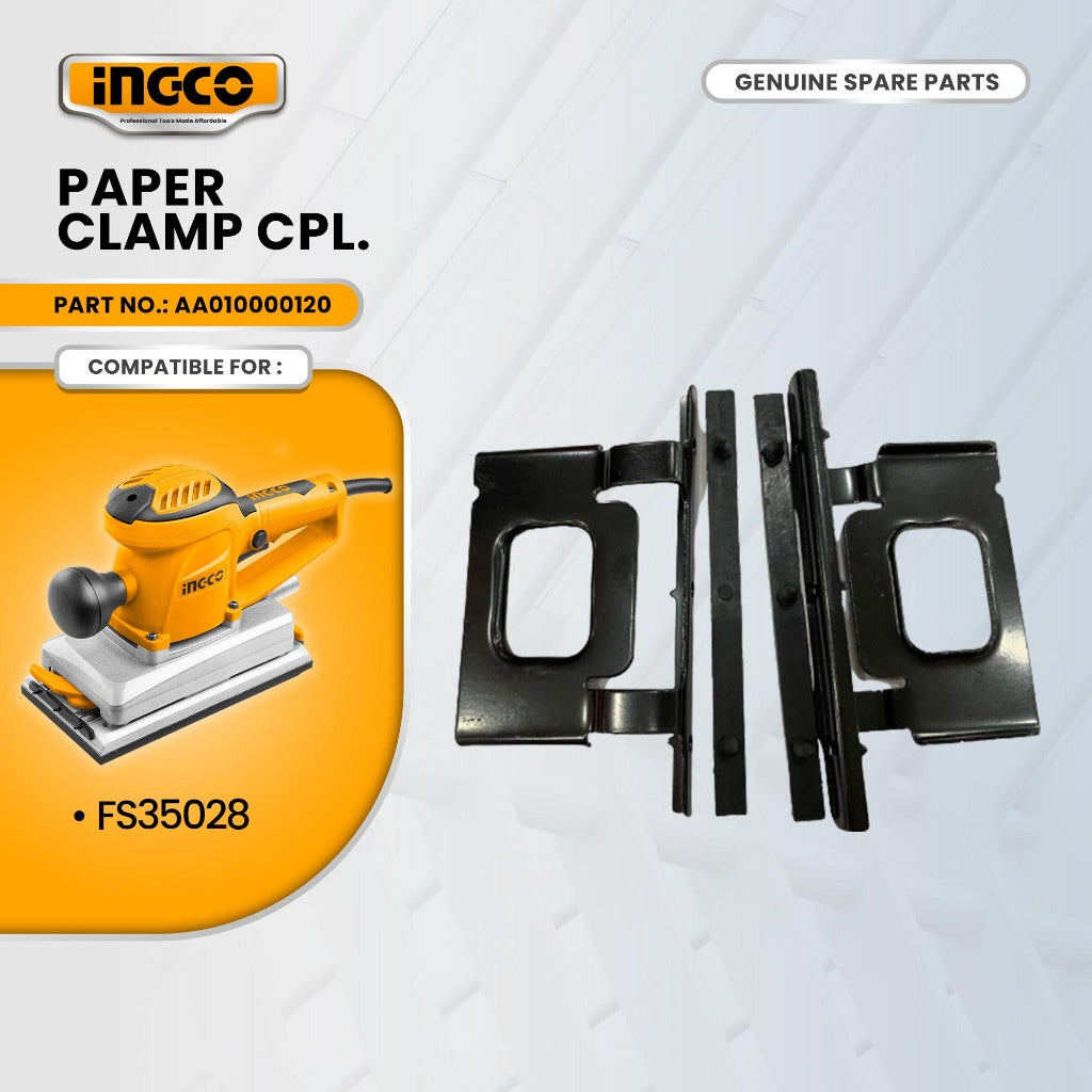 INGCO AA010000120 PAPER CLAMP CPL. for FS35028 Finishing Sander 350W ING-SP