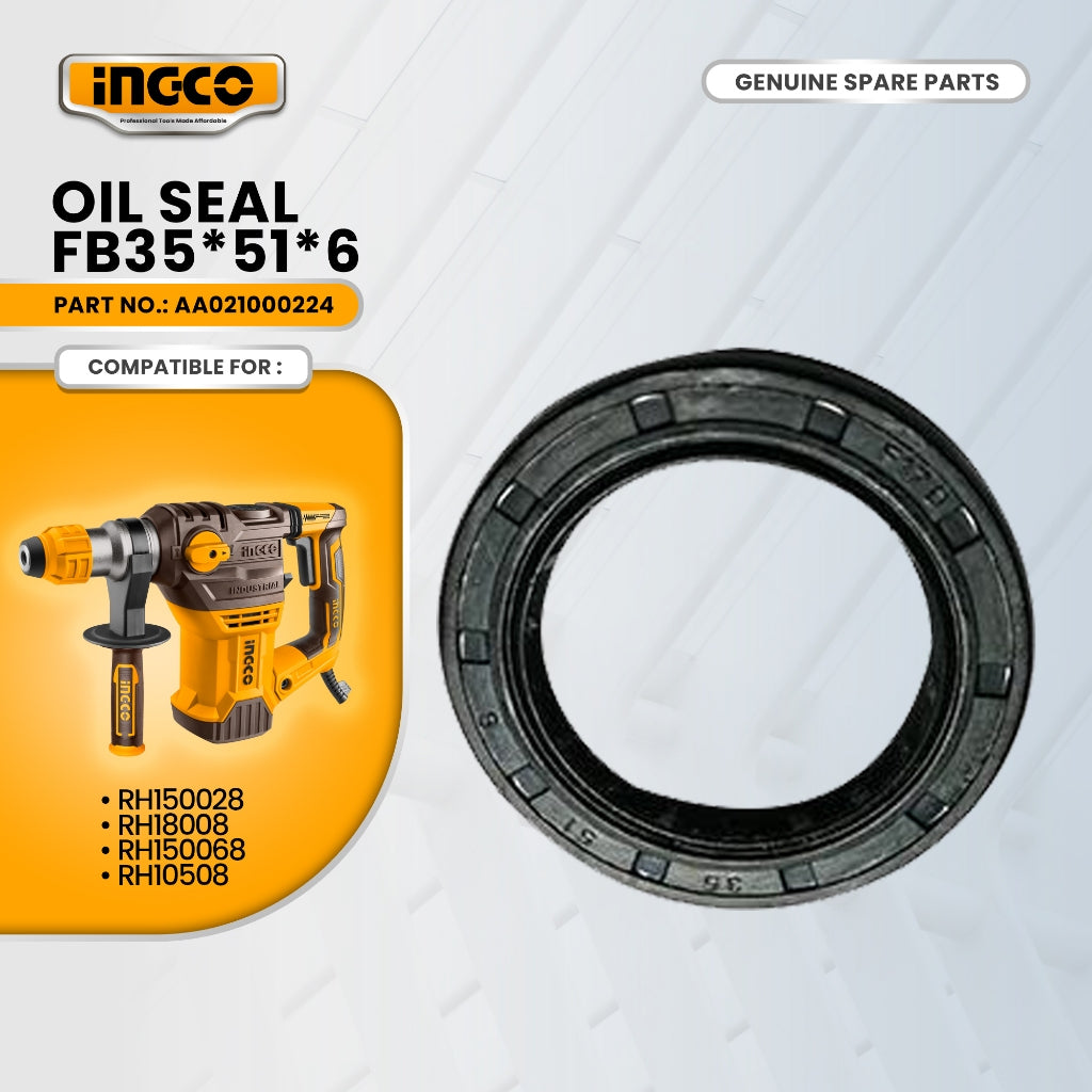 INGCO AA021000224 Oil Seal Fb35*51*6 for RH150028 Rotary Hammer 1500W ING-SP