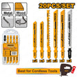 INGCO 20pcs Jigsaw Blade Set for Wood and Metal Cutting (JSBT2001)