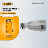 INGCO AD001000396 Water Inlet Screw for HPWR12008P High Pressure Washer 1200W ING-SP