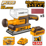 P20S/20V Lithium-Ion Cordless Finishing Sander (90mm x 180mm-3-1/2" x 7") ING-CT
