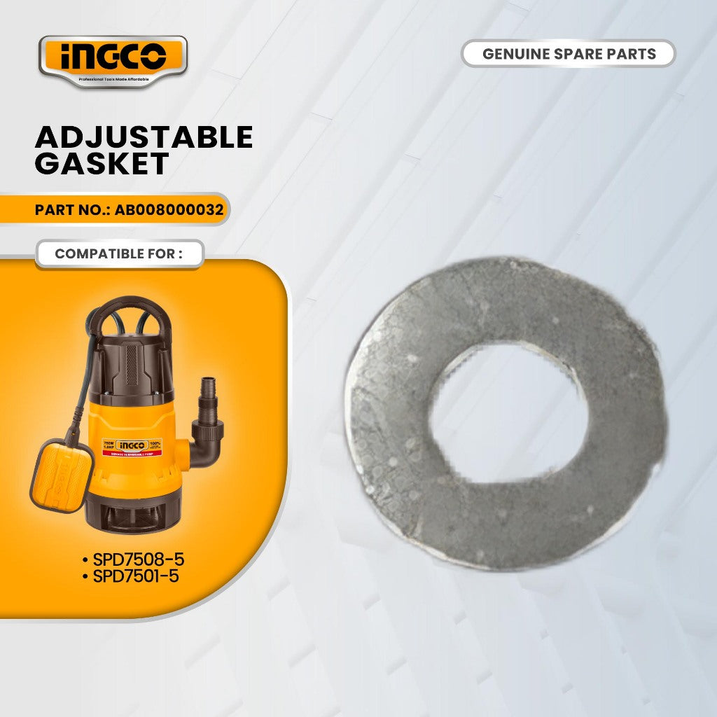INGCO AB008000032 Adjustable Gasket for SPD7508-5 Sewage Submersible Pump 750W (1.0HP) ING-SP