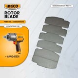 INGCO AK002000216 Rotor Blade for AIW341301 Air Impact Wrench  3/4" 7000rpm ING-SP