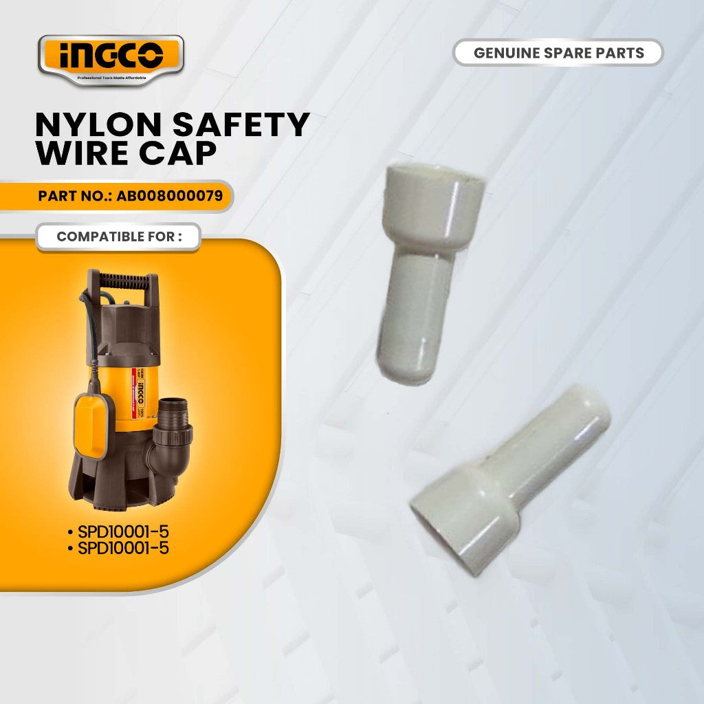 INGCO AB008000079 Nylon Safety Wire Cap for SPD10001-5 Submersible Water Pump 1000W ING-SP