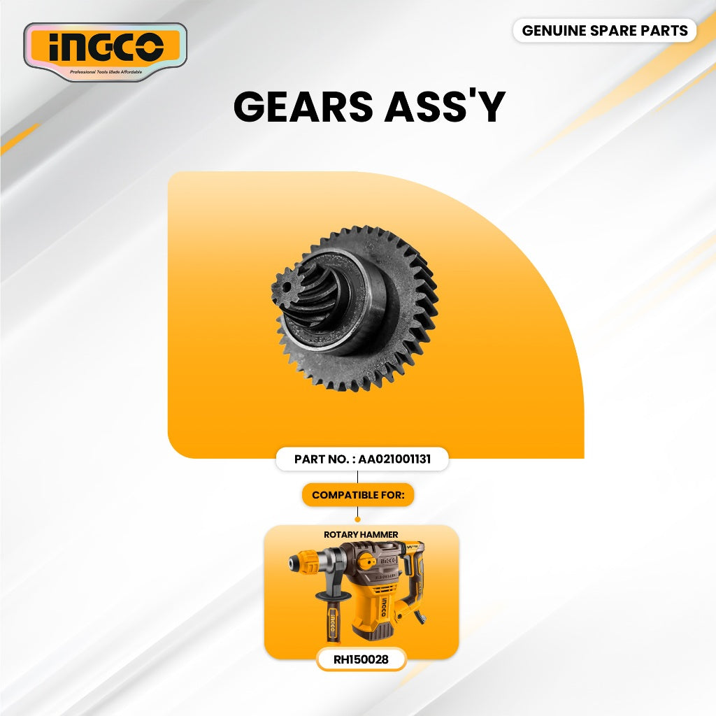 INGCO AA021001131 Gears Ass'Y for RH150028 Rotary Hammer 1500W ING-SP