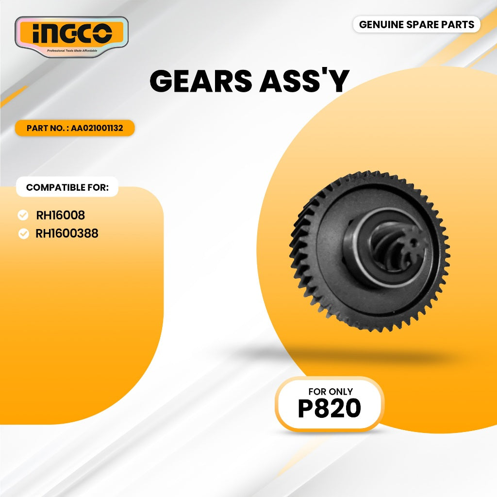INGCO AA021001132 Rotary Hammer 1600W Gears Ass'Y ING-SP