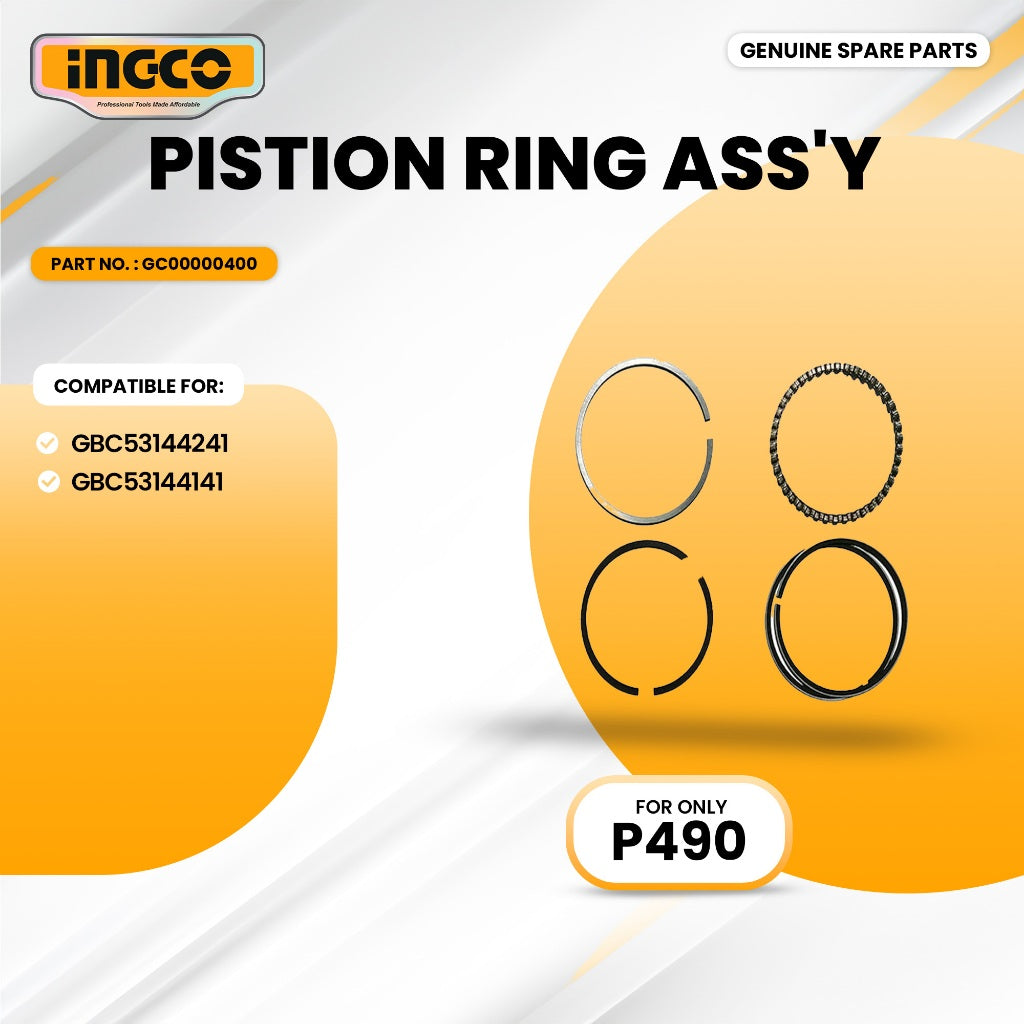 INGCO GC00000400 Gasoline Grass Cutter 4 Strokes Pistion Ring Ass'Y
