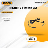 INGCO AA023000547 Cable 2X1M m2 2M for PDB130018 Demolition Breaker 1300W ING-SP