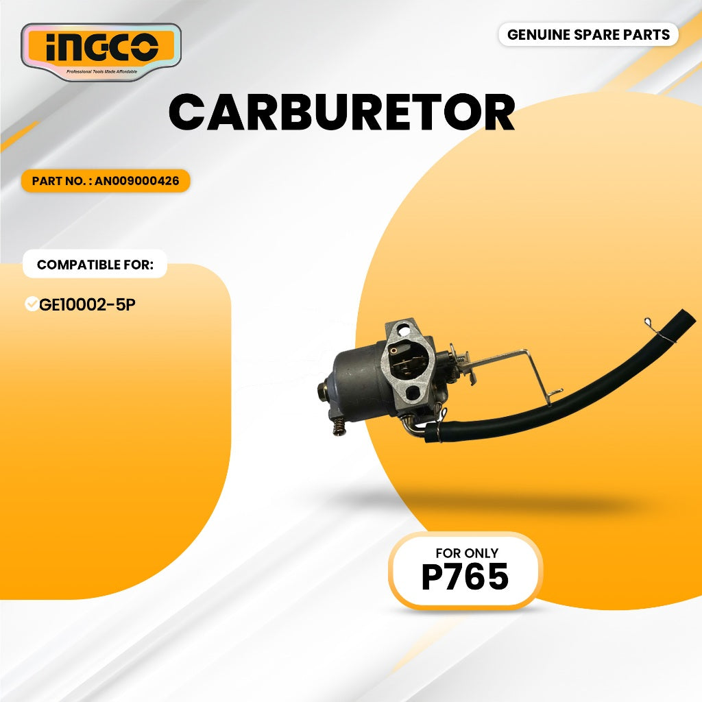 INGCO AN009000426 Carburetor for GE10002-5P Gasoline Generator 1KVA ING-SP