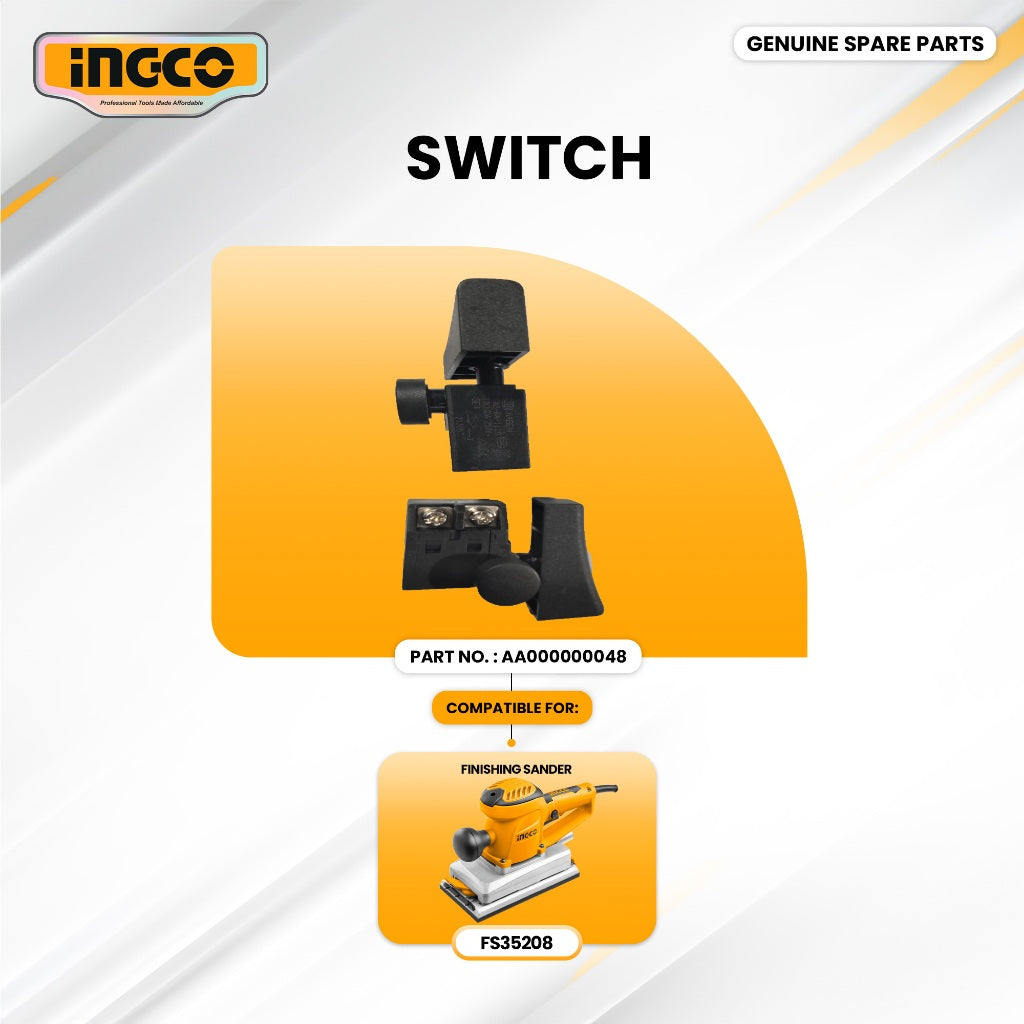 INGCO AA000000048 Switch for FS35028 Finishing Sander 350W ING-SP