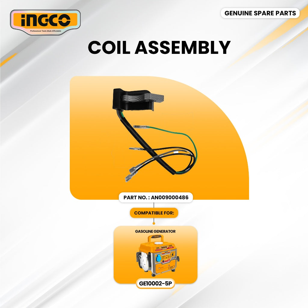 INGCO AN009000486 Coil Assembly for GE10002-5P Gasoline Generator 1KVA ING-SP
