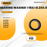 INGCO AA001000325 Angle Grinder Bearing Washer Φ18Xφ8.2X0.5 ING-SP