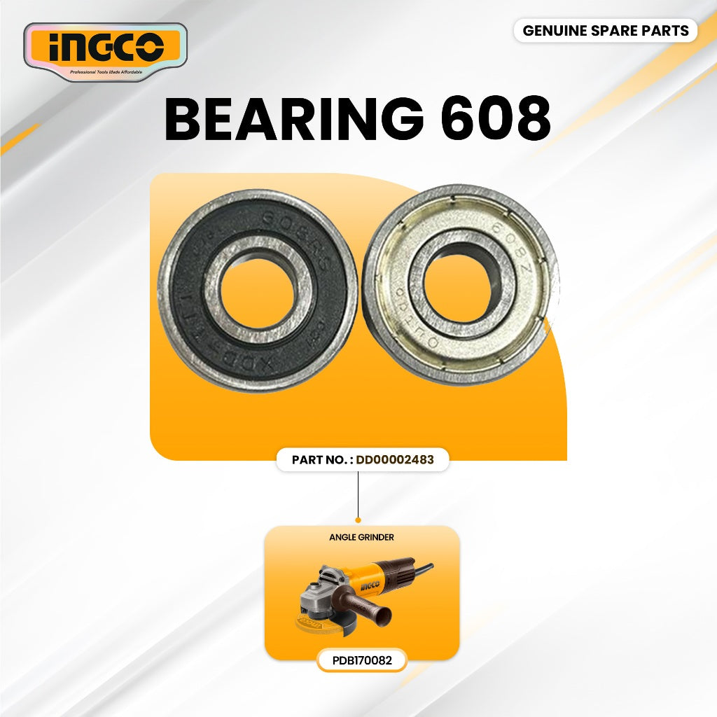 INGCO DD00002483 Angle Grinder 750W (SP) Bearing 608