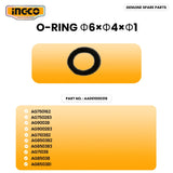 INGCO AA001000318 Angle Grinder O-Ring Φ6×Φ4×Φ1 ING-SP