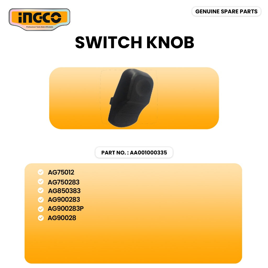 INGCO AA001000335 Angle Grinder switch knob ING-SP