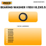 INGCO AA001000325 Angle Grinder Bearing Washer Φ18Xφ8.2X0.5 ING-SP