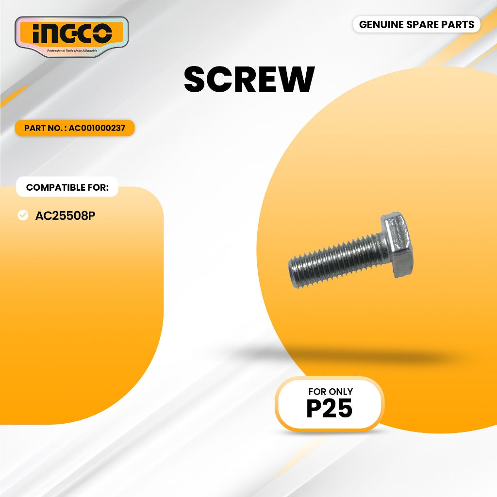 INGCO AC001000237 Screw for AC25508P Air Compressor 1.8kW (2.5HP) ING-SP