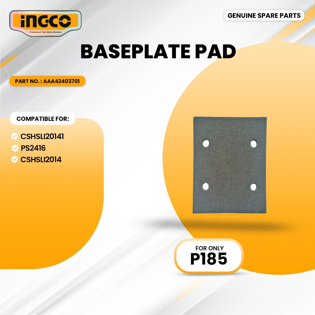 INGCO AAA42403701 LI-ION Sheet Sander Baseplate pad ING-SP