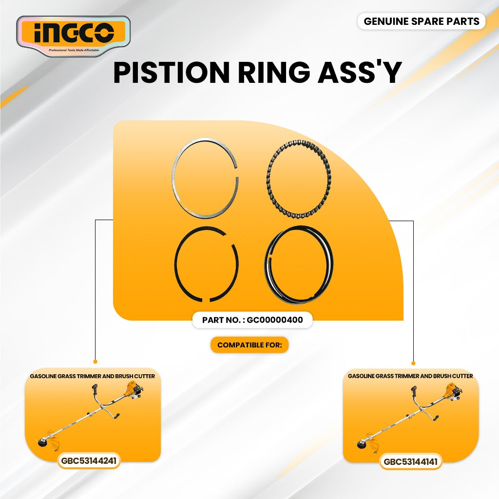 INGCO GC00000400 Gasoline Grass Cutter 4 Strokes Pistion Ring Ass'Y