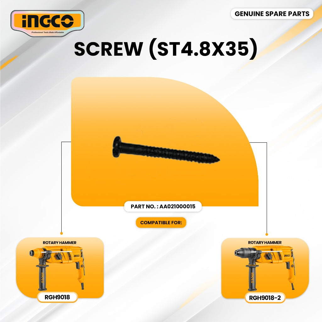 INGCO AA021000015 Rotary Hammer Screw (ST4.8X35) ING-SP