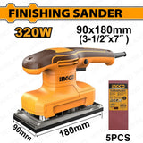 Ingco Finishing Sander Sanding Machine Power Tools 90 x 180mm 320W FS3216 ING-PT