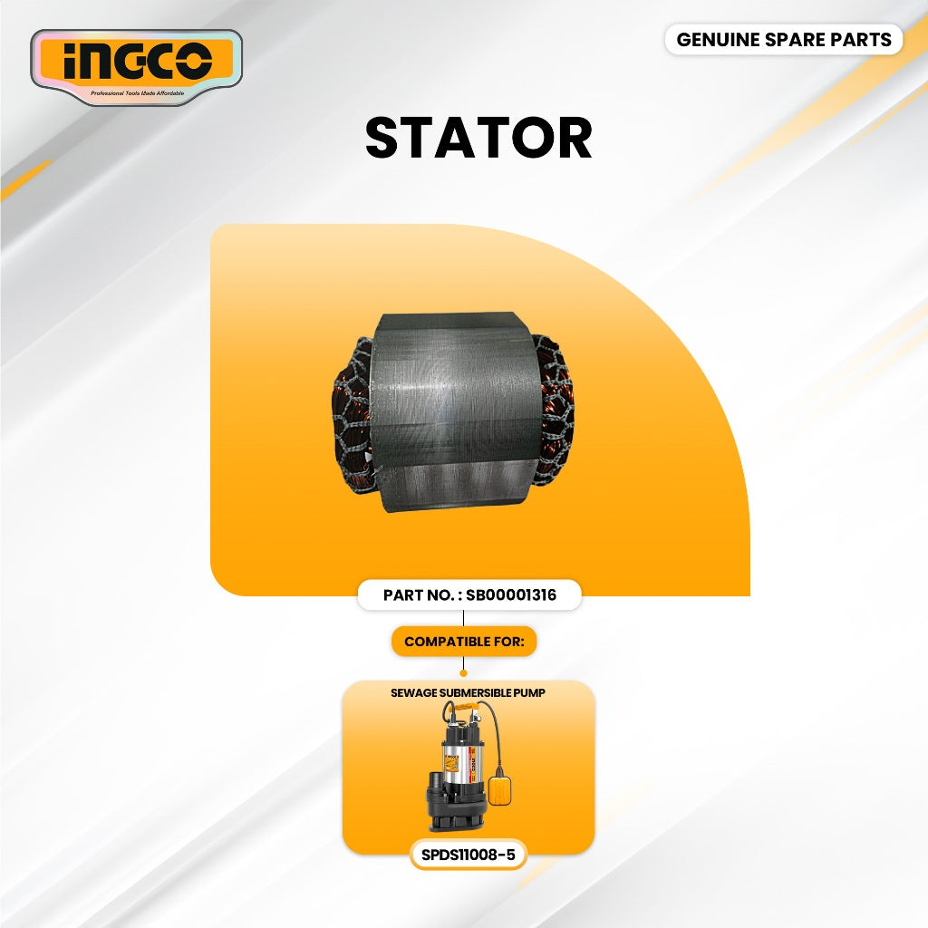 INGCO SB00001316 Stator for SPDS11008-5 Submersible Pump 1100W (1.5HP) ING-SP