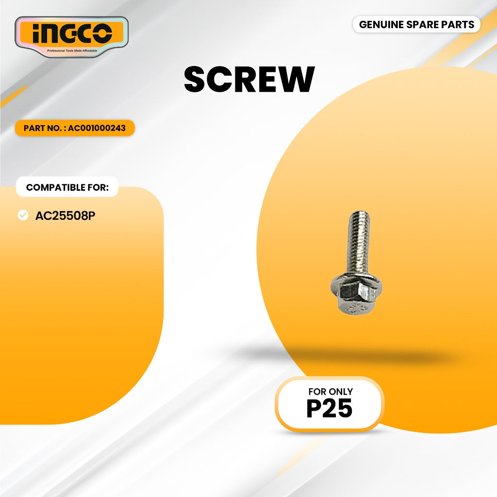 INGCO AC001000243 Screw for AC25508P Air Compressor 1.8kW (2.5HP) ING-SP