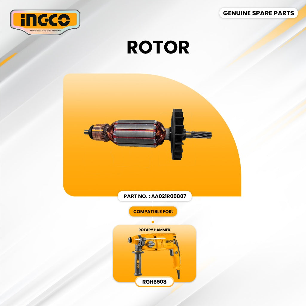 INGCO AA021R00807 Rotor for RGH6508 Rotary Hammer 650W ING-SP