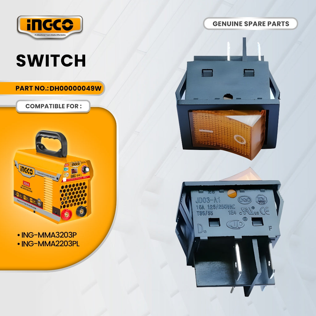 INGCO DH00000049W Switch for ING-MMA2203PL Inverter MMA Welding Machine 220A ING-SP