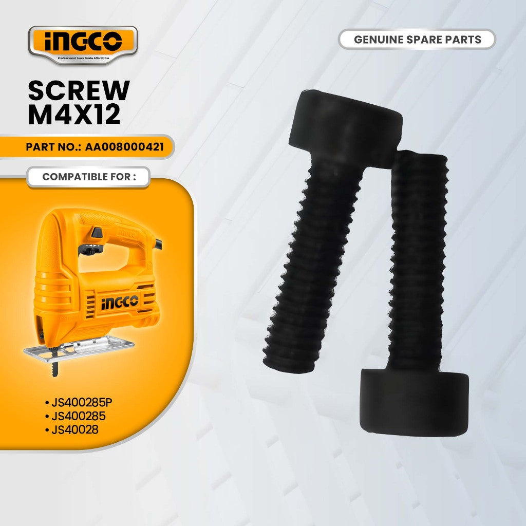 INGCO AA008000421 screw M4x12 for JS400285P Jig Saw 400W ING-SP