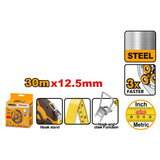ingco fast rewind steel measuring tape 30m x 12.5mm+AI230m/100ft hsmt0830 ing-ht alternate view