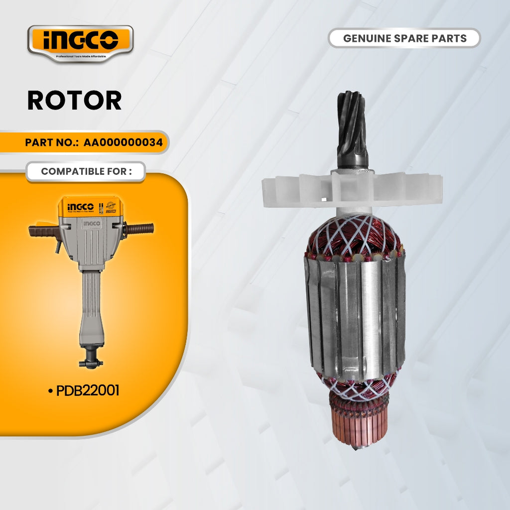 INGCO AA000000034 Rotor for PDB22001 Demolition Breaker 2200W ING-SP