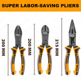 ingco 3pcs/set compound action pliers with tpr 3-color handle hkcps5831 ing-ht alternate view