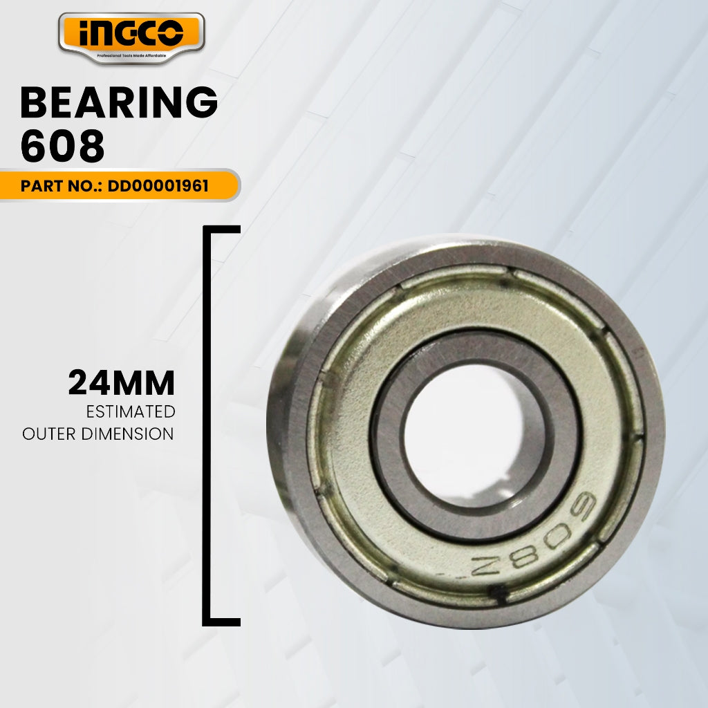 INGCO DD00001961 Bearing 608 for ID68016P  Impact Drill 680W  (SP) ING-SP