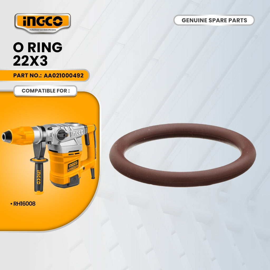 INGCO AA021000492 O ring 22x3 for RH16008 Rotary Hammer 1600W ING-SP