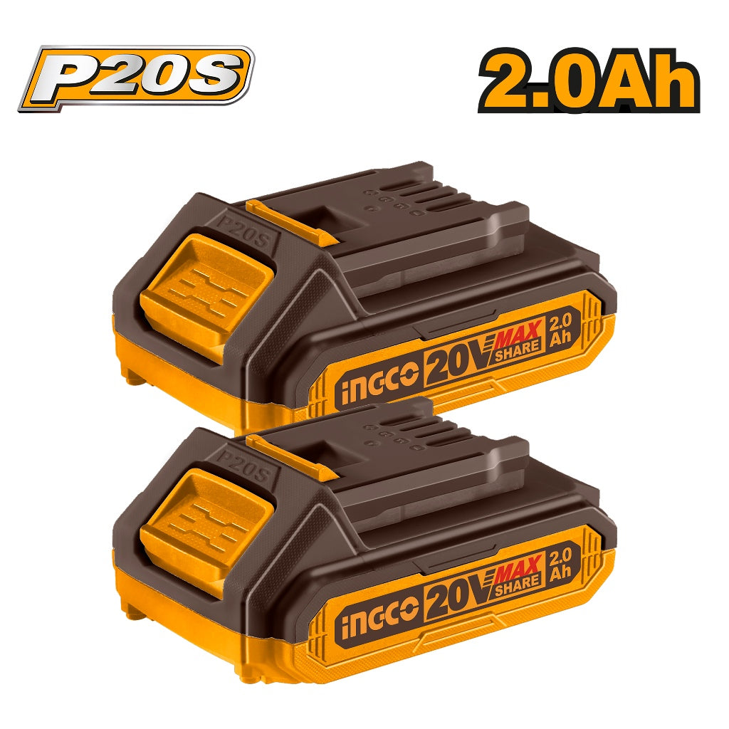 Ingco P20S/20V Lithium-Ion Cordless 4PCS Combo Kit COSLI250383 ING-CT
