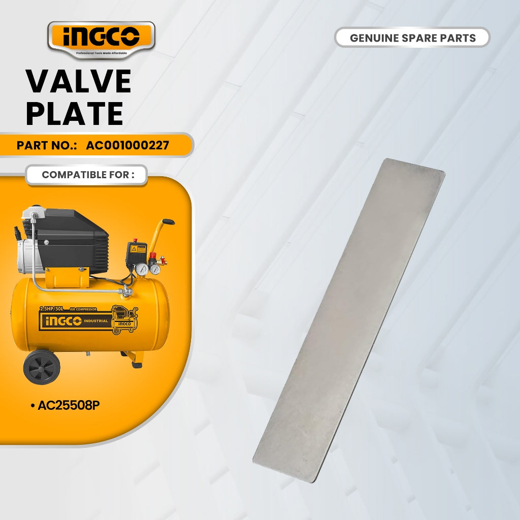 INGCO AC001000227 Valve Plate for AC25508P Air Compressor  1.8kW (2.5HP) ING-SP