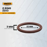INGCO AA021000492 O ring 22x3 for RH16008 Rotary Hammer 1600W ING-SP