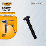 INGCO AA004000245  Screw ST4*16 for ID68016P Impact Drill 680W ING-SP